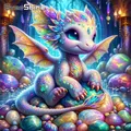 Diamantmalerei Drache Tier 20x20 bis 50x50cm – 1