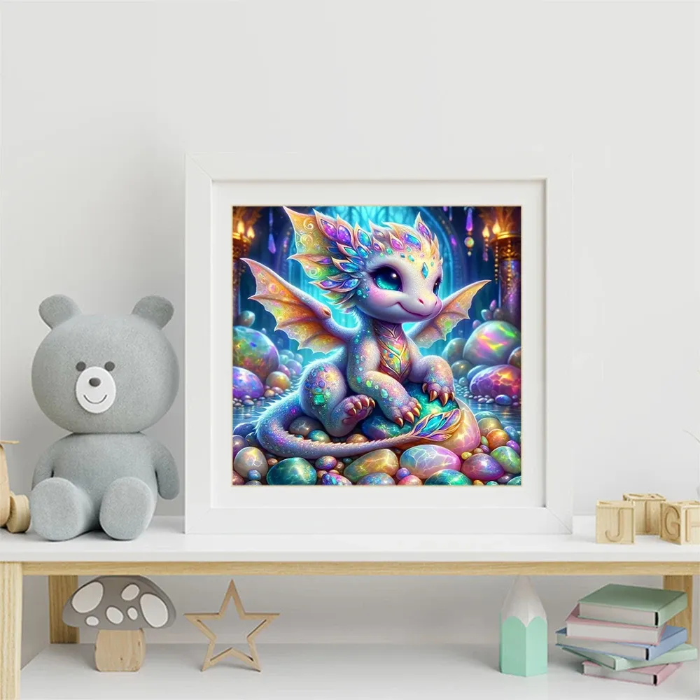 Diamantmalerei Drache Tier 20x20 bis 50x50cm