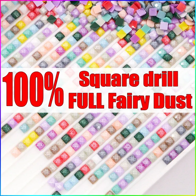 Diamantmalerei eigenes Foto Feenstaub 15 bis 40 cm quadratisch