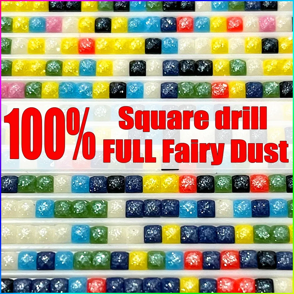 Diamantmalerei eigenes Foto Feenstaub 15 bis 40 cm quadratisch