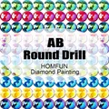 Diamantmalerei eigenes Foto Harz Feenstaub AB 15 bis 40 cm – Farbe AB Round Drill