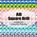 Diamantmalerei eigenes Foto Harz Feenstaub AB 15 bis 40 cm – Farbe AB Square Drill