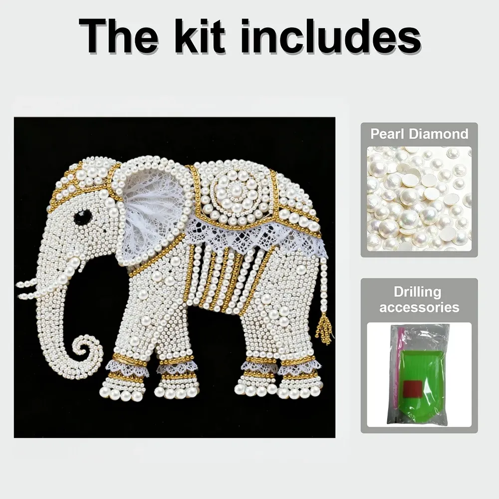 Diamantmalerei Elefant 30x30cm