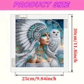 Diamantmalerei Frau Eule 30x30cm – 3