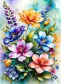Diamantmalerei Gänseblümchen Blumen 20x30 bis 50x70cm – Farbe 5733