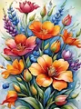 Diamantmalerei Gänseblümchen Blumen 20x30 bis 50x70cm – Farbe 5737