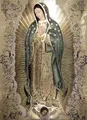 Diamantmalerei Guadalupe Jesus 20 bis 70 cm – Farbe WEISS (B1)