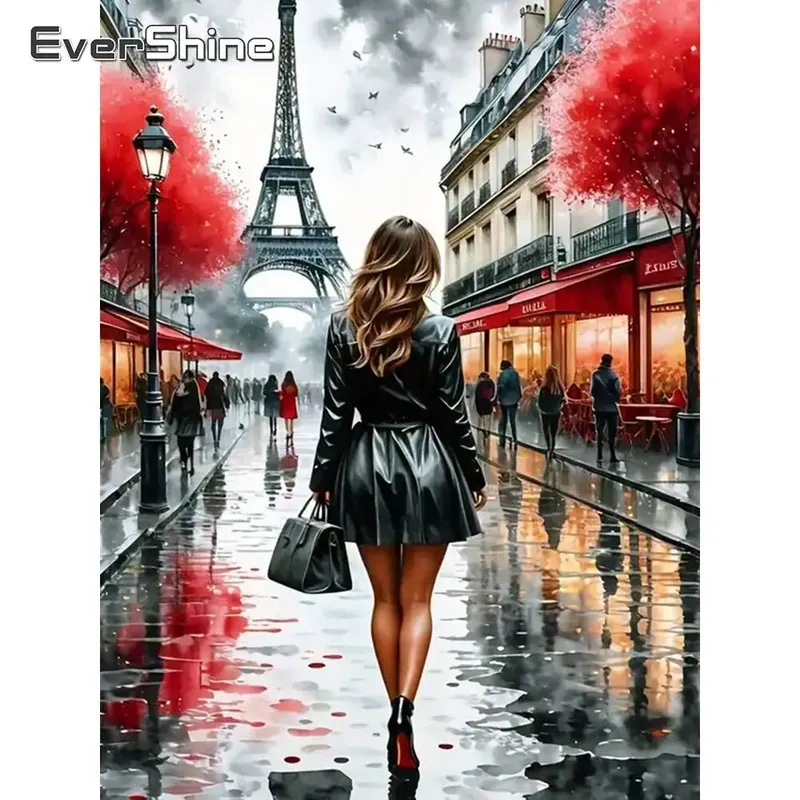 Diamantmalerei Herz Mond Landschaft 20x30 bis 50x70 cm
