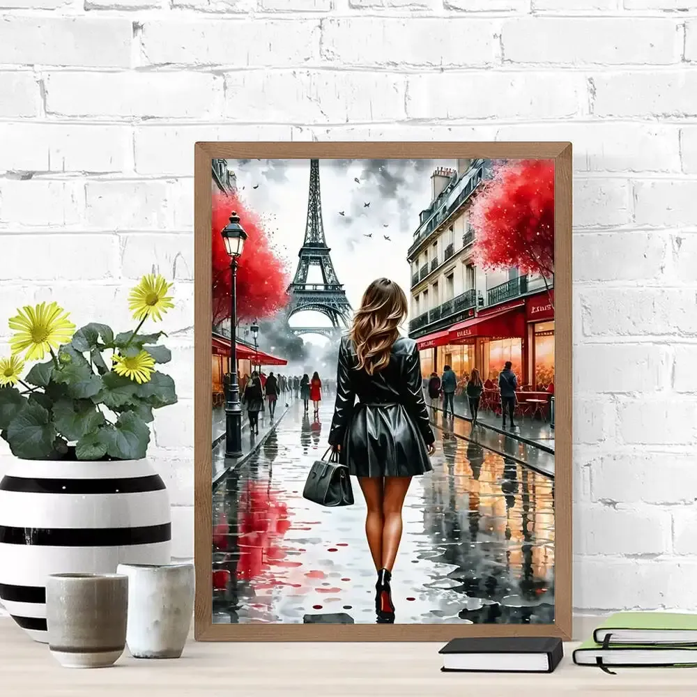 Diamantmalerei Herz Mond Landschaft 20x30 bis 50x70 cm