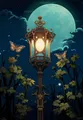 Diamantmalerei Hexe Katze Kürbis Mond 20 bis 70 cm – Farbe B20