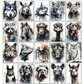 Diamantmalerei Hund Schwarz Weiss 20x30 bis 40x50cm – 1