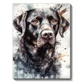 Diamantmalerei Hund Schwarz Weiss 20x30 bis 40x50cm – Farbe FDX3739