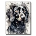 Diamantmalerei Hund Schwarz Weiss 20x30 bis 40x50cm – Farbe FDX3740