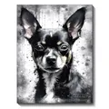 Diamantmalerei Hund Schwarz Weiss 20x30 bis 40x50cm – Farbe FDX3742