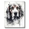 Diamantmalerei Hund Schwarz Weiss 20x30 bis 40x50cm – Farbe FDX3744