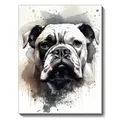 Diamantmalerei Hund Schwarz Weiss 20x30 bis 40x50cm – Farbe FDX3749