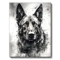 Diamantmalerei Hund Schwarz Weiss 20x30 bis 40x50cm – Farbe FDX3755
