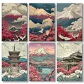 Diamantmalerei Japan Landschaft 20x30 bis 40x50cm – 1