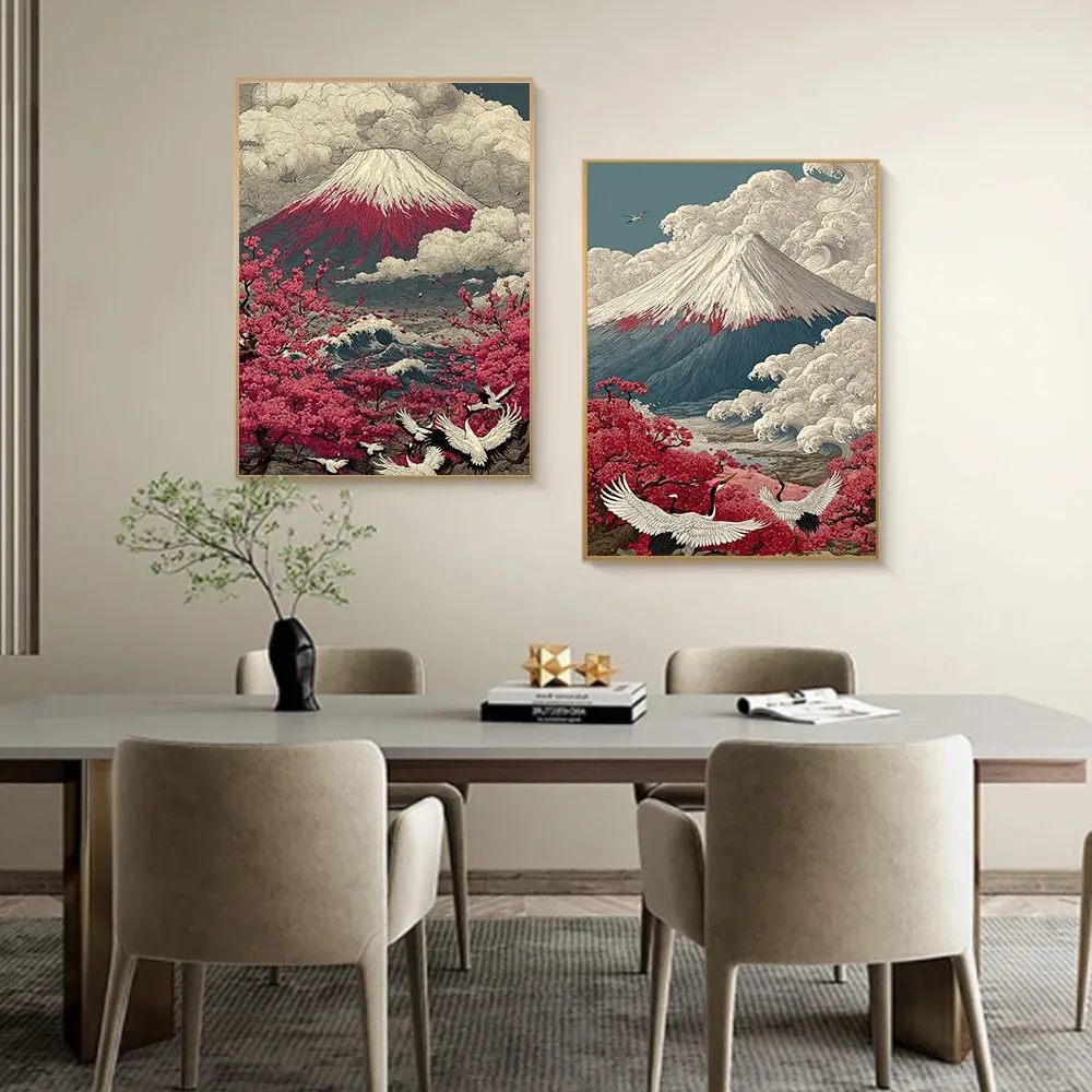 Diamantmalerei Japan Landschaft 20x30 bis 40x50cm