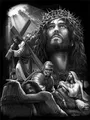 Diamantmalerei Jesus 20 bis 50 cm – Farbe Blau (8)