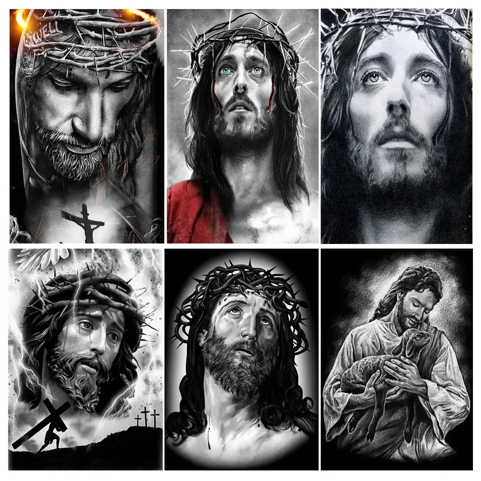 Diamantmalerei Jesus 20 bis 50 cm
