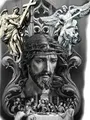 Diamantmalerei Jesus 20 bis 50 cm – Farbe Grün (7)
