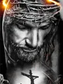 Diamantmalerei Jesus 20 bis 50 cm – Farbe WEISS (1)