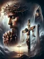 Diamantmalerei Jesus 30 bis 60 cm – Farbe MX10903
