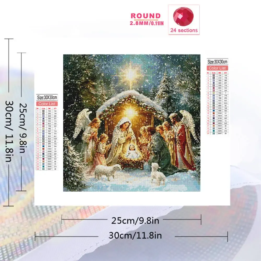 Diamantmalerei Jesus Engel 20 bis 50 cm
