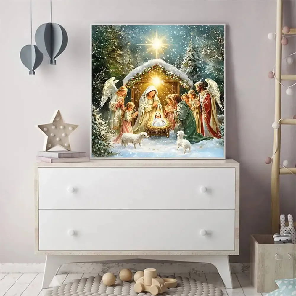 Diamantmalerei Jesus Engel 20 bis 50 cm
