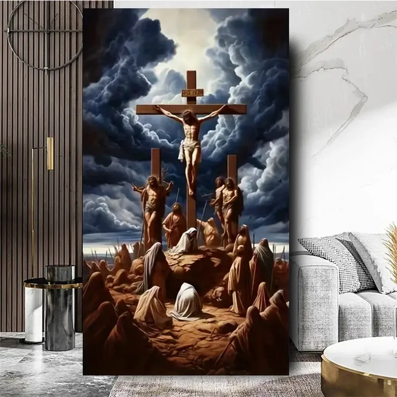 Diamantmalerei Jesus Kreuz 20 bis 70 cm