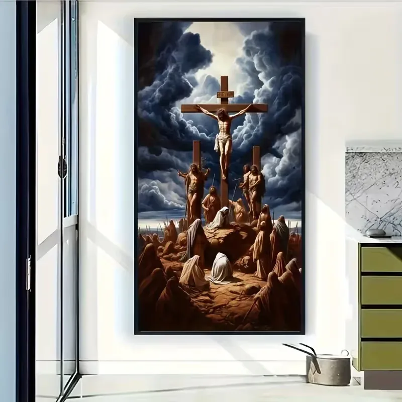 Diamantmalerei Jesus Kreuz 20 bis 70 cm