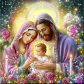 Diamantmalerei Jesus Maria 20 bis 50 cm – Farbe 5316