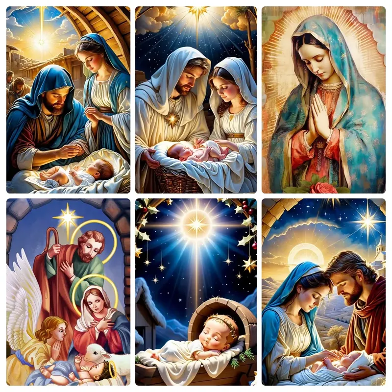 Diamantmalerei Jesus Maria 20 bis 70 cm