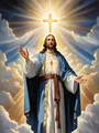 Diamantmalerei Jesus Porträt 20 bis 50 cm – Farbe 2395