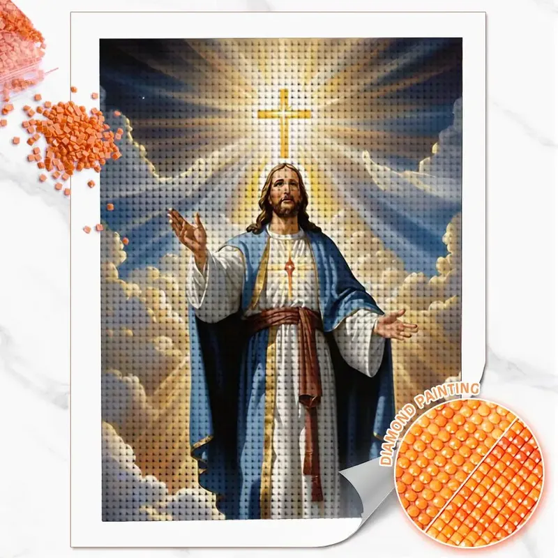 Diamantmalerei Jesus Porträt 20 bis 50 cm