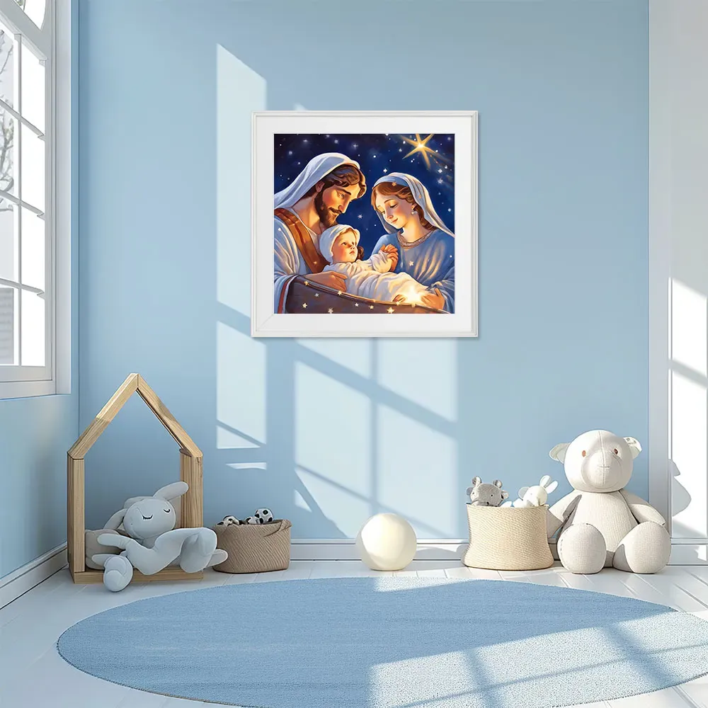 Diamantmalerei Jesus Porträt 20 bis 50 cm