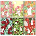 Diamantmalerei Kaninchen 30 x 40 cm rund/eckig – 1