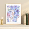 Diamantmalerei Kaninchen 30 x 40 cm rund/eckig – Farbe VET058