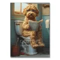 Diamantmalerei Katze Hund Toilette 20x30 bis 40x50 cm – Farbe Braun (RT-2934)