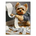 Diamantmalerei Katze Hund Toilette 20x30 bis 40x50 cm – Farbe hellgelb (RT-2929)