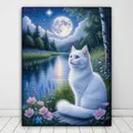 Diamantmalerei Katze Löwe Vogel 30x40 bis 45x60 cm – 3