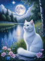 Diamantmalerei Katze Löwe Vogel 30x40 bis 45x60 cm – Farbe FC27426