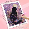 Diamantmalerei Katze Schwarz Tier 20x30 bis 50x70cm – 2
