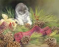 Diamantmalerei Katze Tier Blume 20 bis 70 cm – Farbe hellgrün (11)