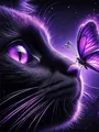 Diamantmalerei Katze Tier buntes Mosaik Bild Strass Wand Dekor – Farbe 248
