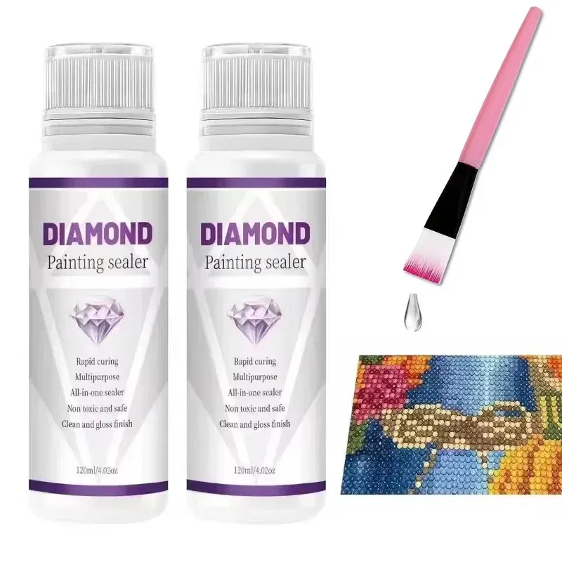 Diamantmalerei Kleber 60 bis 200 ml für dauerhaften Halt