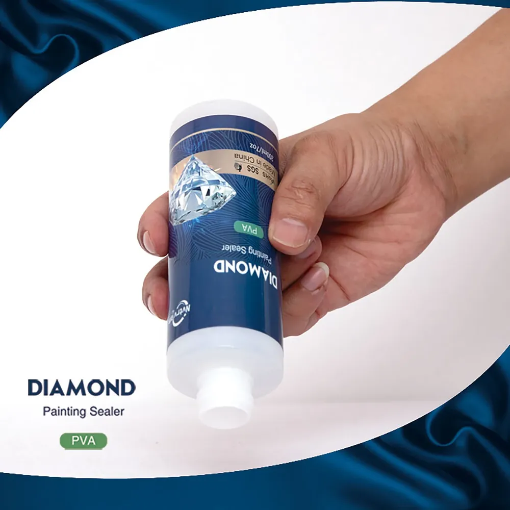 Diamantmalerei Klebeset 60ml oder 200ml mit Pinsel Zubehör