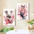 Diamantmalerei Koala Eule Affe Elefant Tierserie 30x40cm – 2