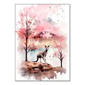 Diamantmalerei Koala Eule Affe Elefant Tierserie 30x40cm – Farbe Kangaroo